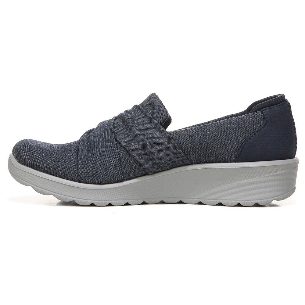 Bzees Glimmer Slip On - Navy Shimmer Fabric Bzees Glimmer Slip On - Navy Shimmer Fabric