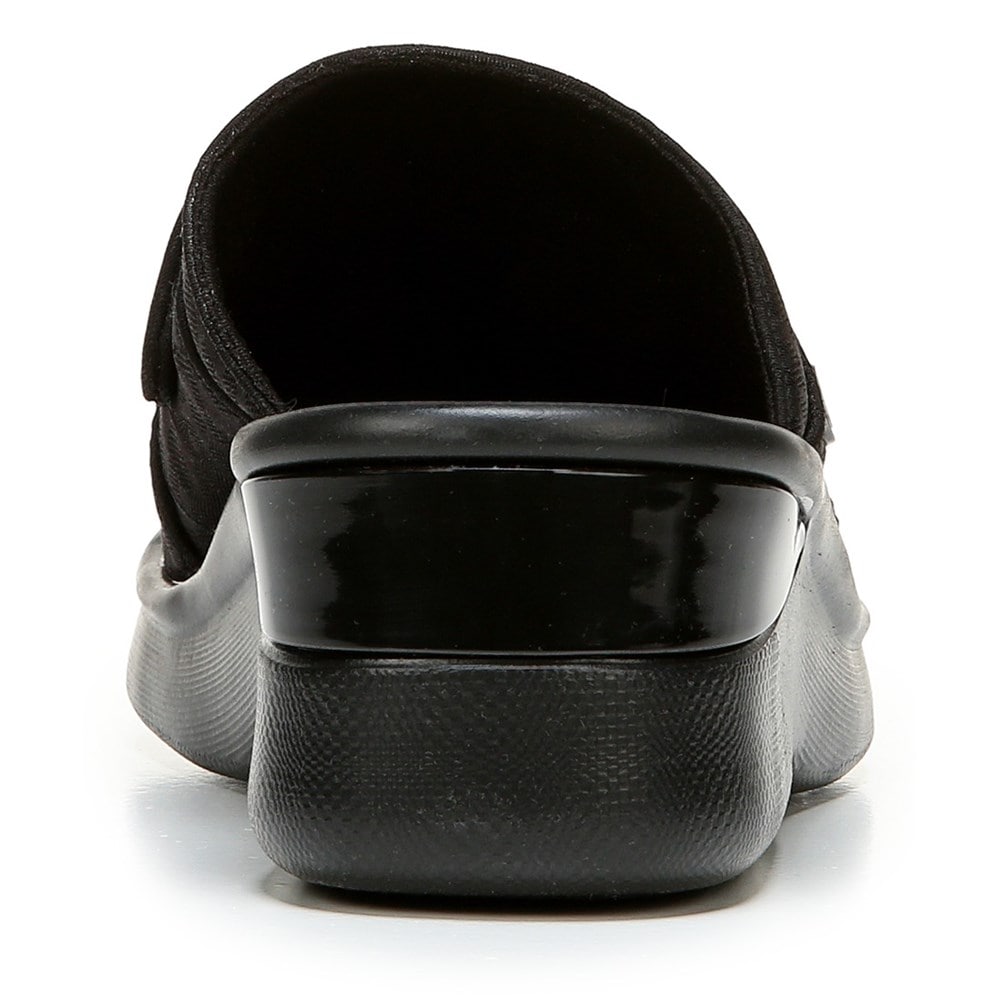 Bzees Smile Wedge Sandal - Black Cheetah Fabric