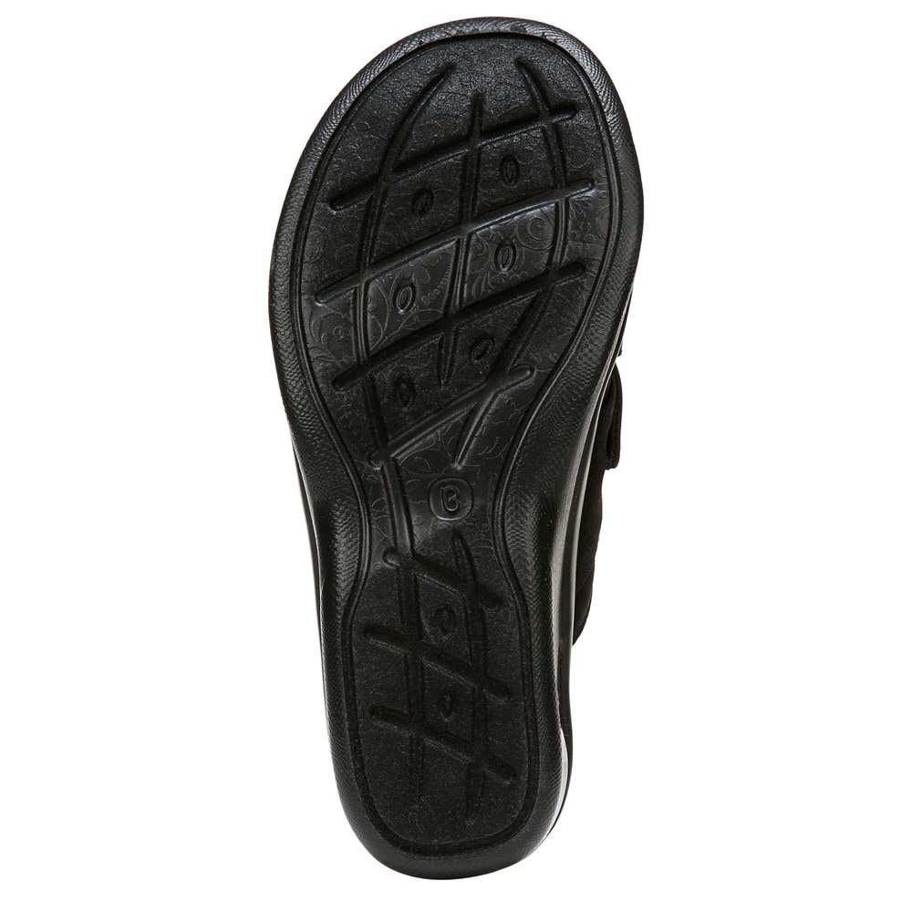 Bzees Smile Wedge Sandal - Black Cheetah Fabric