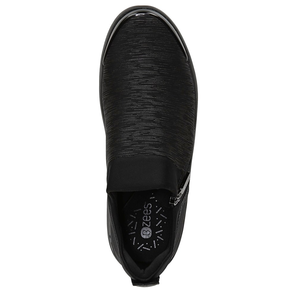 Bzees Axis Sneaker - Black Brushed Heather Fabric Bzees Axis Sneaker - Black Brushed Heather Fabric