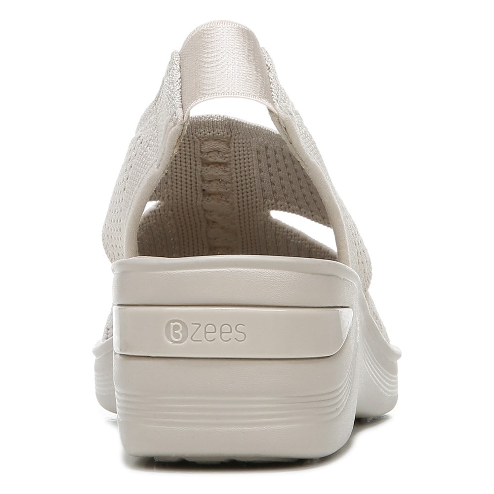 Bzees Double Up Slingback Wedge Sandal - Sand Knit  Bzees Double Up Slingback Wedge Sandal - Sand Knit