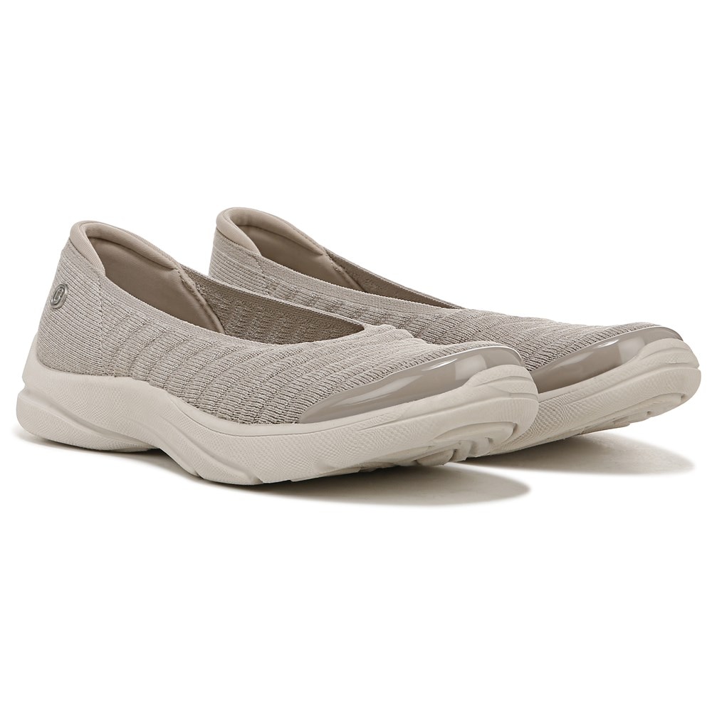 Bzees Legato Slip On - Taupe Fabric