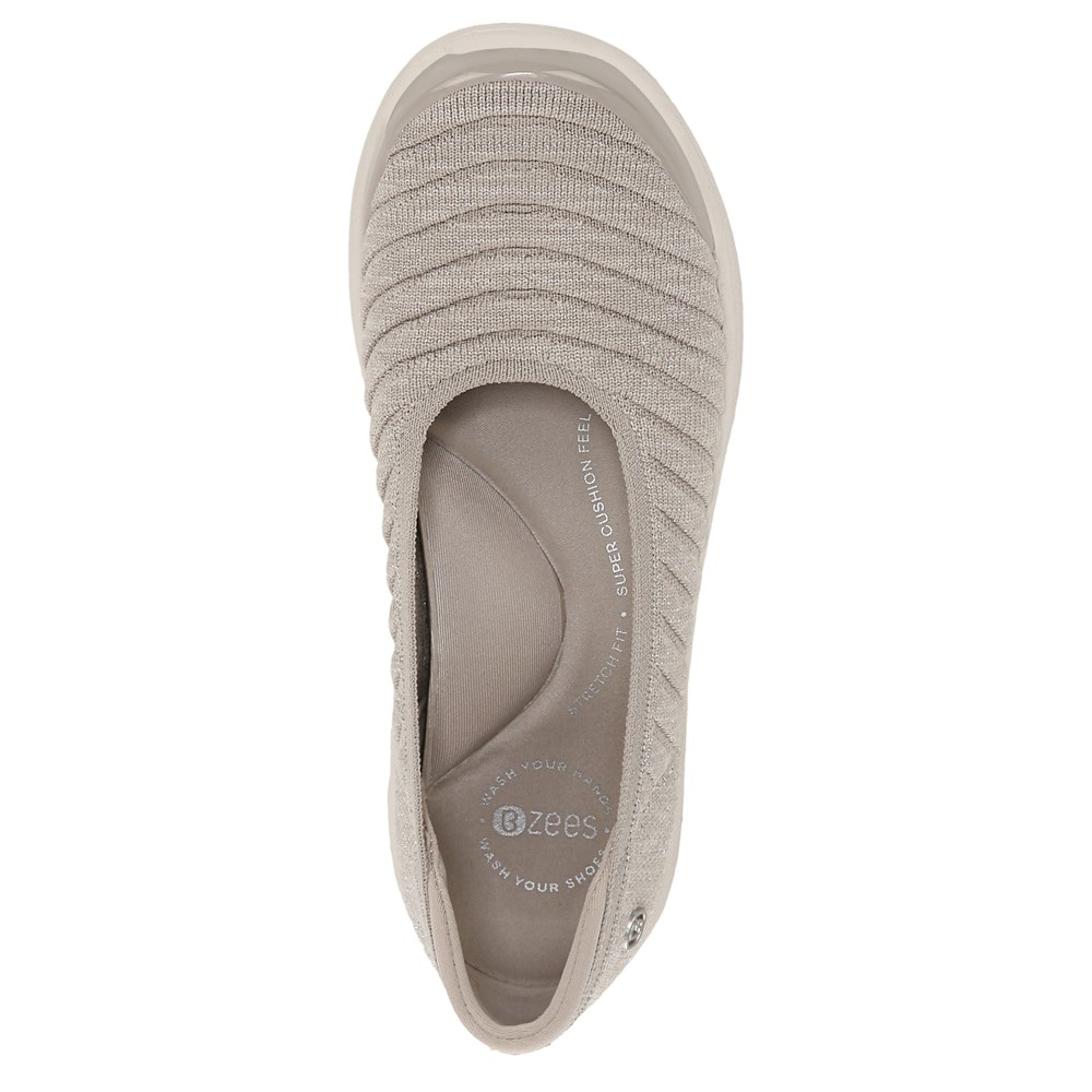 Bzees Legato Slip On - Taupe Fabric Bzees Legato Slip On - Taupe Fabric
