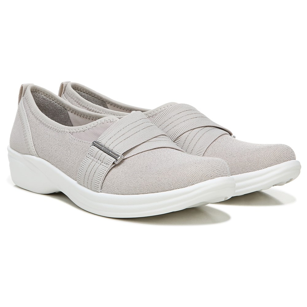 Bzees Niche III Slip On - Sandnet Beige Fabric
