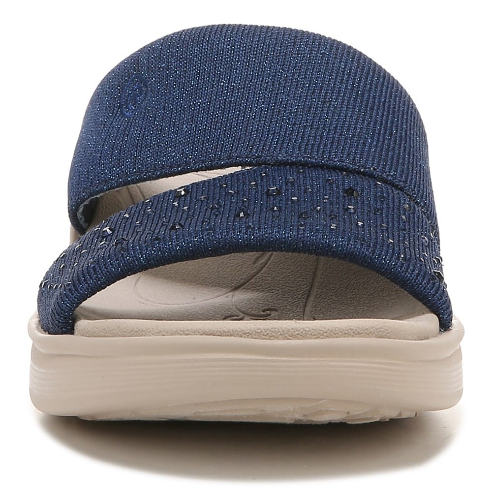 Bzees Dynasty Bright Wedge Sandal - Blue Fabric Bzees Dynasty Bright Wedge Sandal - Blue Fabric