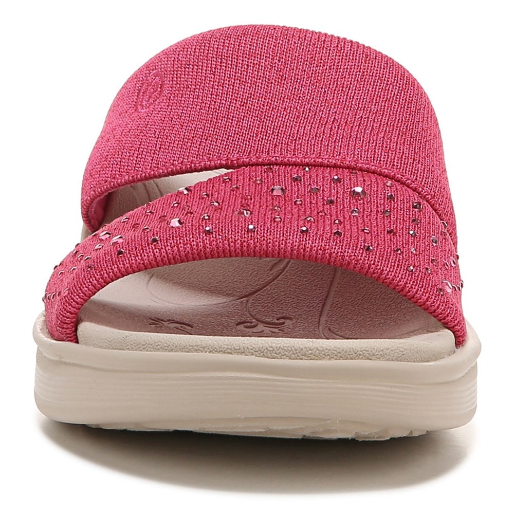 Bzees Dynasty Bright Wedge Sandal - Pink Fabric  Bzees Dynasty Bright Wedge Sandal - Pink Fabric