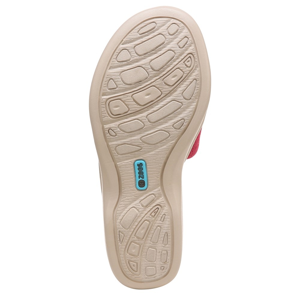 Bzees Dynasty Bright Wedge Sandal - Pink Fabric  Bzees Dynasty Bright Wedge Sandal - Pink Fabric
