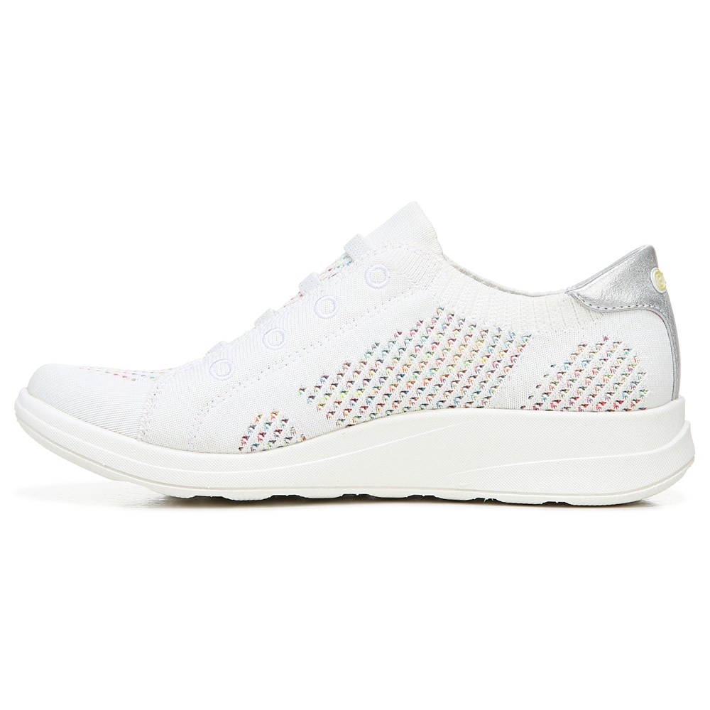 Bzees Golden Knit Slip On Sneaker - White