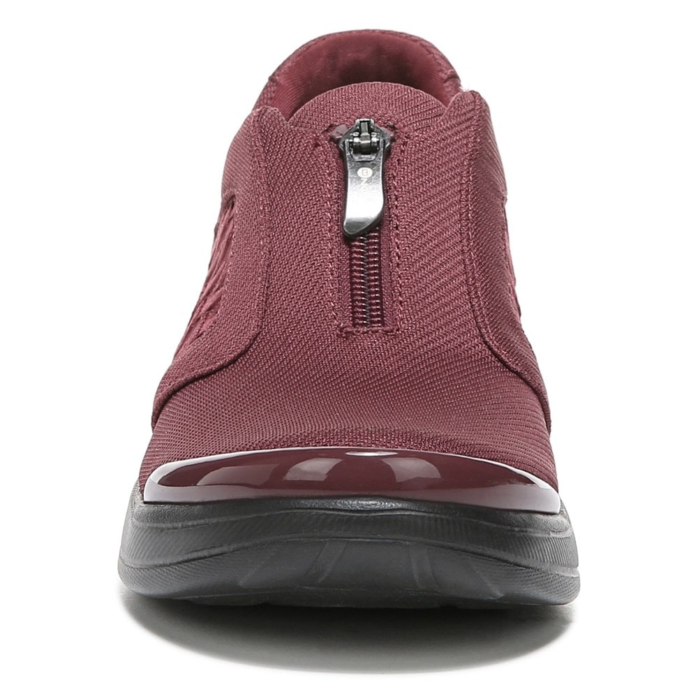 Bzees Florence Slip On Sneaker - Wine Red Fabric
