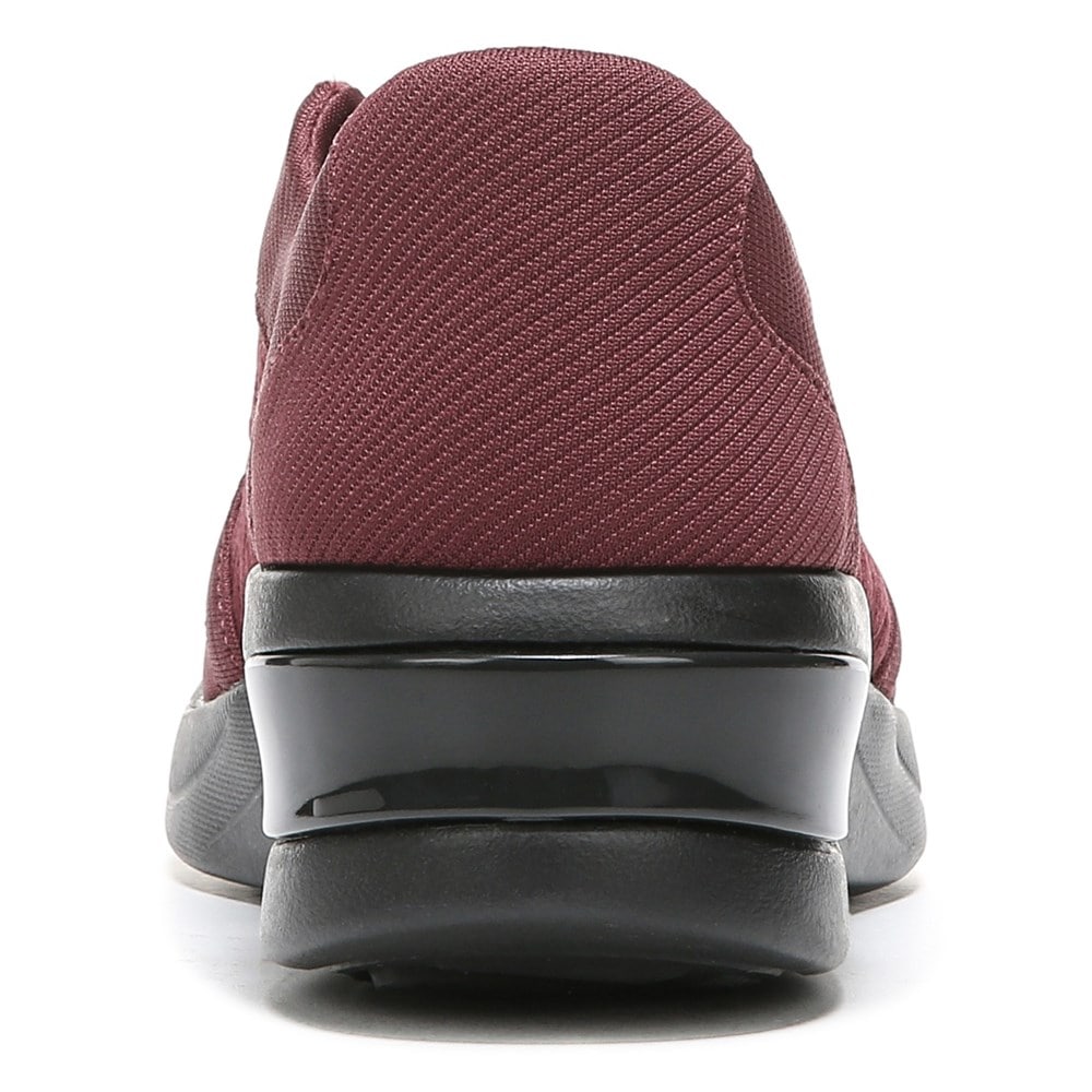 Bzees Florence Slip On Sneaker - Wine Red Fabric