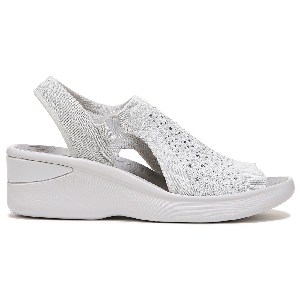 Bzees Star Bright Sandal - Grey Rhinestone Fabric Bzees Star Bright Sandal - Grey Rhinestone Fabric