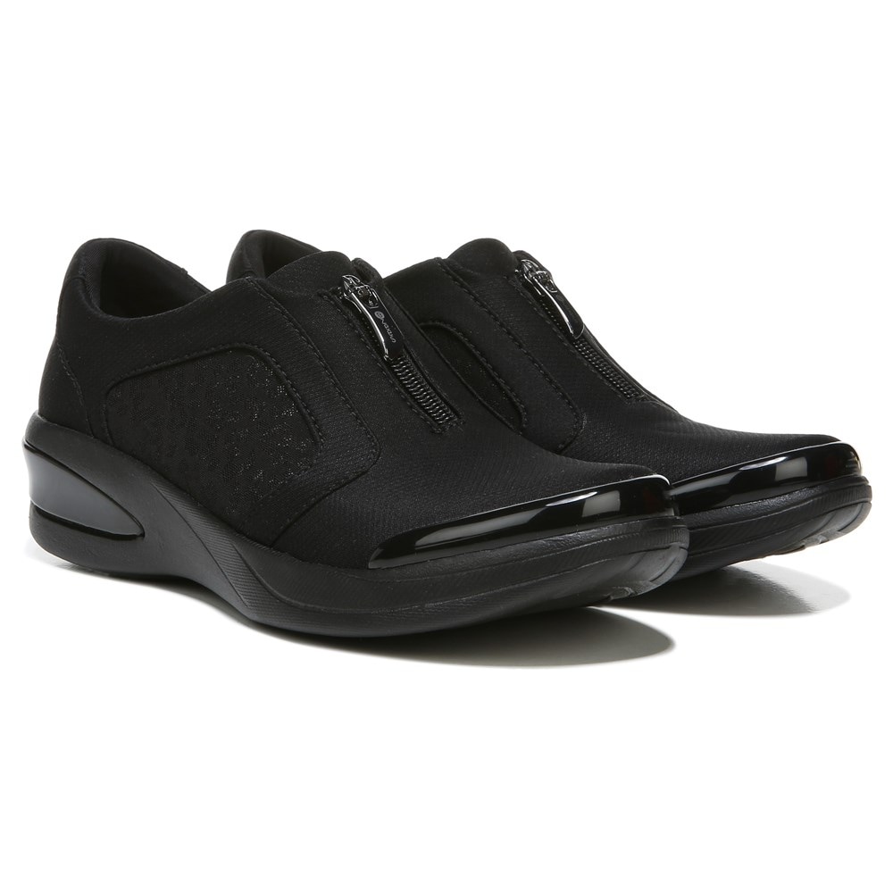 Bzees Florence Slip On Sneaker - Black Leopard Print  Bzees Florence Slip On Sneaker - Black Leopard Print