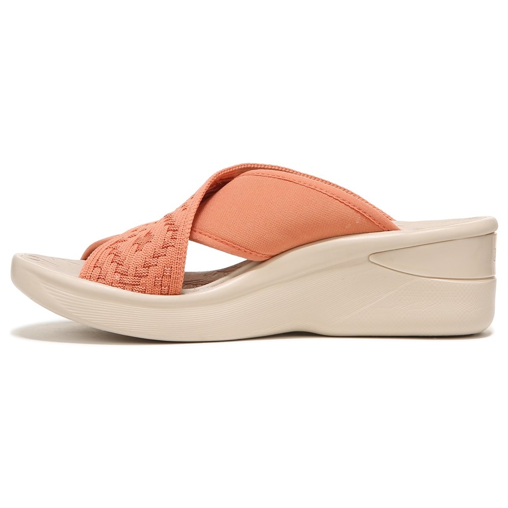 Bzees Sundance Wedge Sandal - Brown Fabric