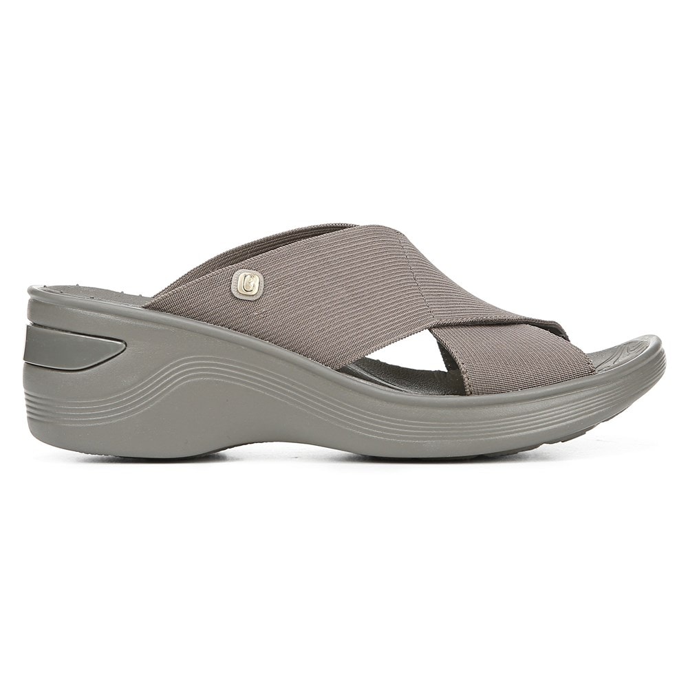 Bzees Desire Wedge Sandal - Morel Stretch Fabric