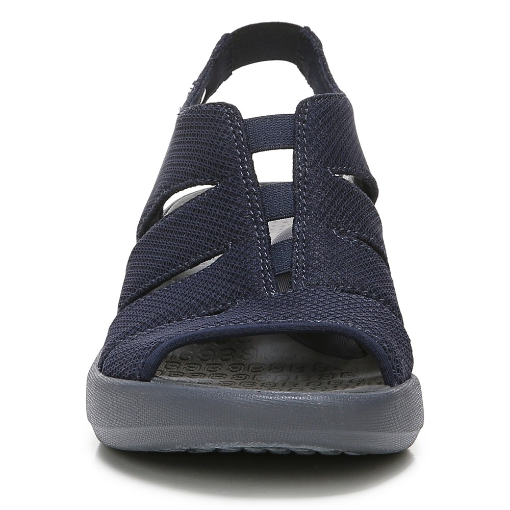 Bzees Finale Peep Toe Sandal - Navy Fabric