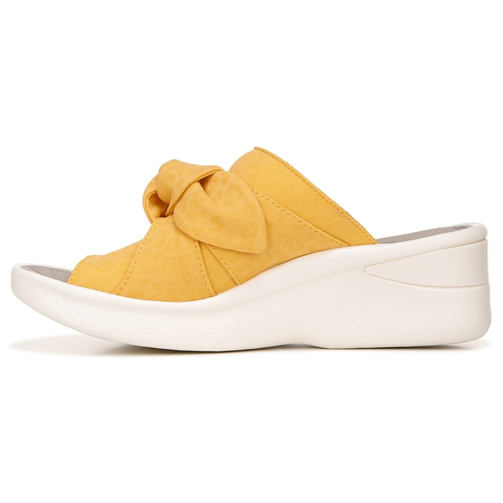 Bzees Smile Wedge Sandal - Mimosa Cheetah Fabric