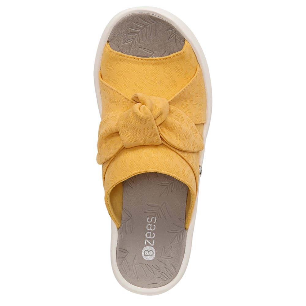 Bzees Smile Wedge Sandal - Mimosa Cheetah Fabric