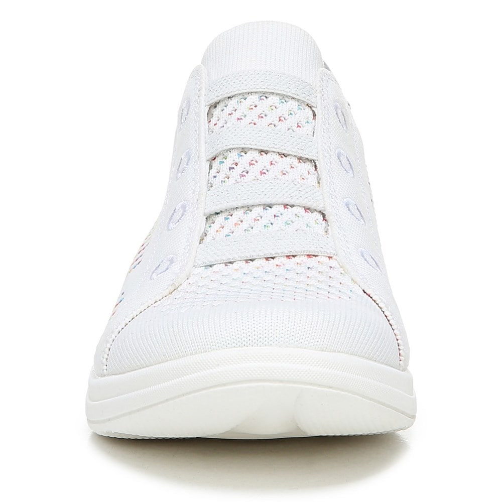 Bzees Golden Knit Slip On Sneaker - White Bzees Golden Knit Slip On Sneaker - White