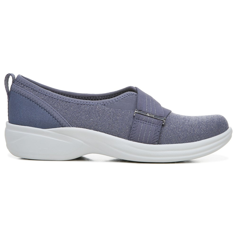 Bzees Niche III Slip On - Folkstone Blue Grey Fabric
