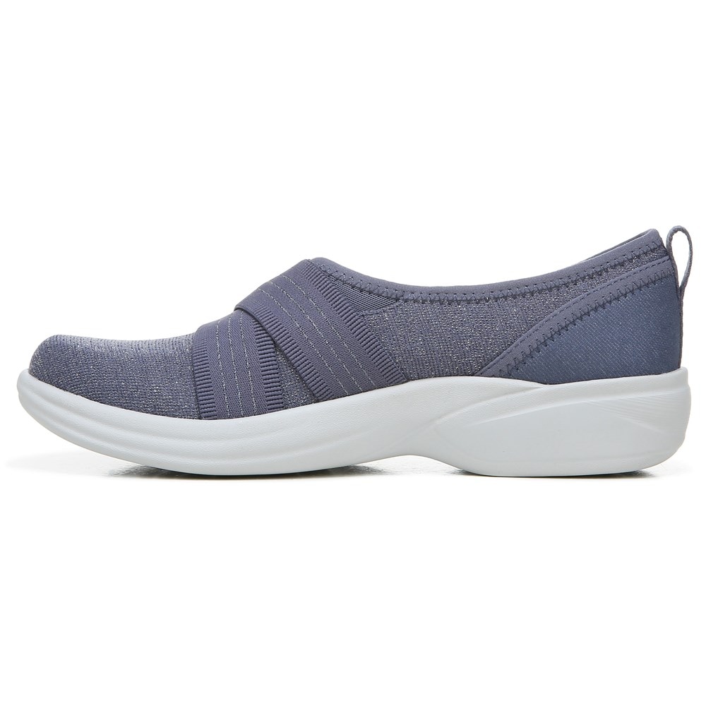 Bzees Niche III Slip On - Folkstone Blue Grey Fabric