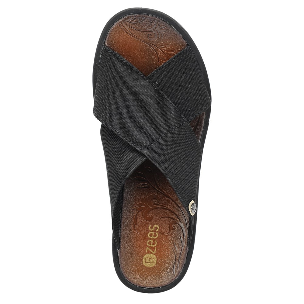 Bzees Desire Wedge Sandal - Black  Bzees Desire Wedge Sandal - Black