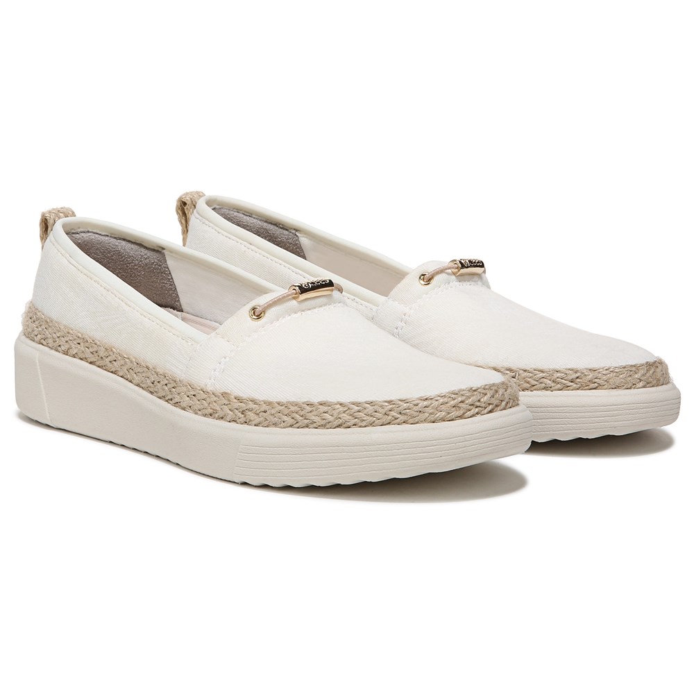 Bzees Maui Slip On - White Fabric