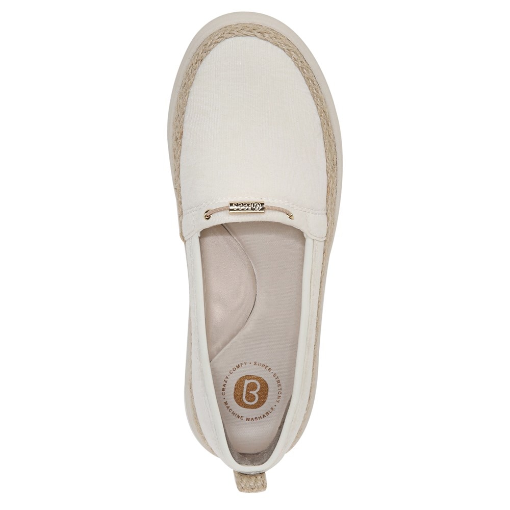 Bzees Maui Slip On - White Fabric Bzees Maui Slip On - White Fabric