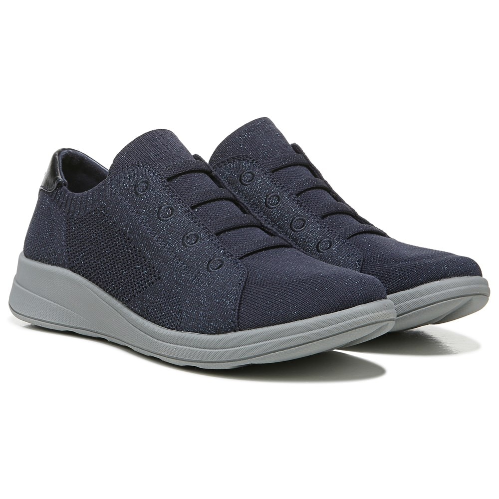 Bzees Golden Knit Slip On Sneaker - Metallic Navy Blazer  Bzees Golden Knit Slip On Sneaker - Metallic Navy Blazer