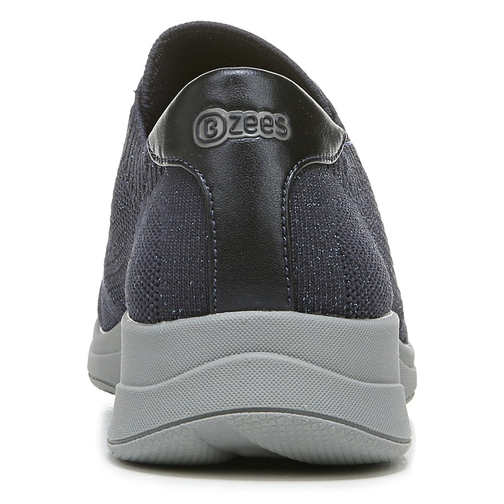 Bzees Golden Knit Slip On Sneaker - Metallic Navy Blazer
