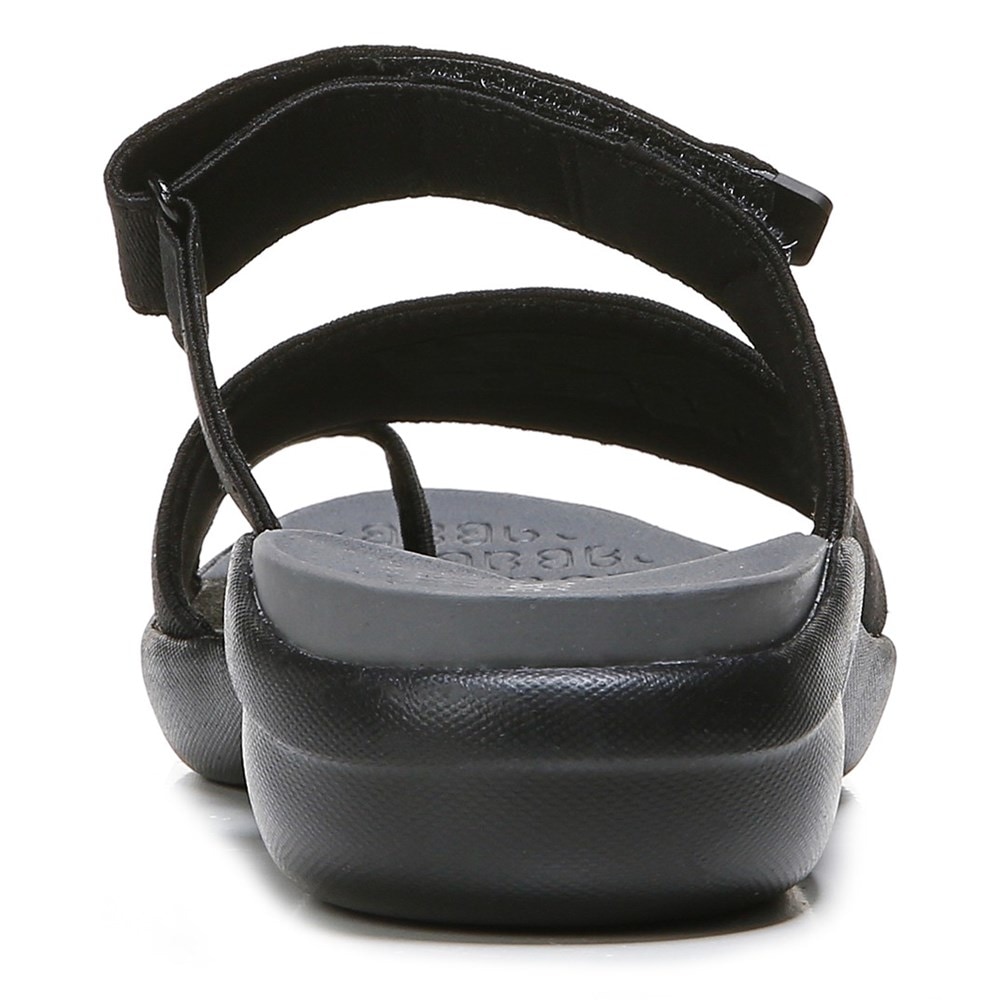 Bzees Carry On Toe Loop Slide Sandal - Black Camo Fabric Bzees Carry On Toe Loop Slide Sandal - Black Camo Fabric