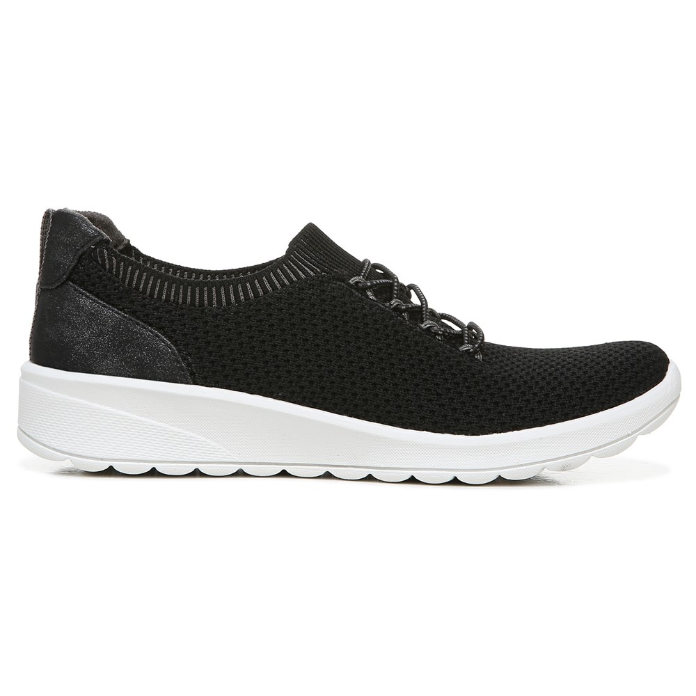 Bzees Gold Rush Slip On Sneaker - Black Knit