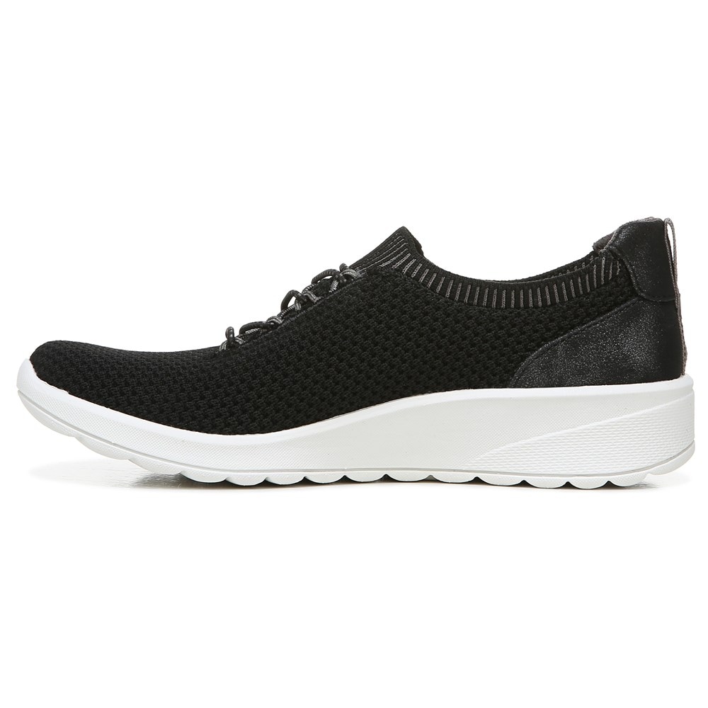 Bzees Gold Rush Slip On Sneaker - Black Knit