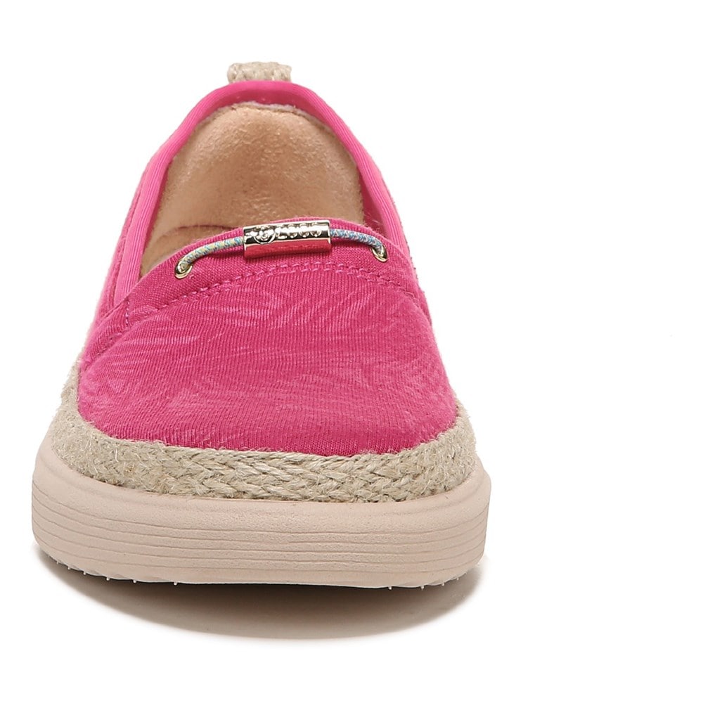 Bzees Maui Slip On - Pink Palm Fabric