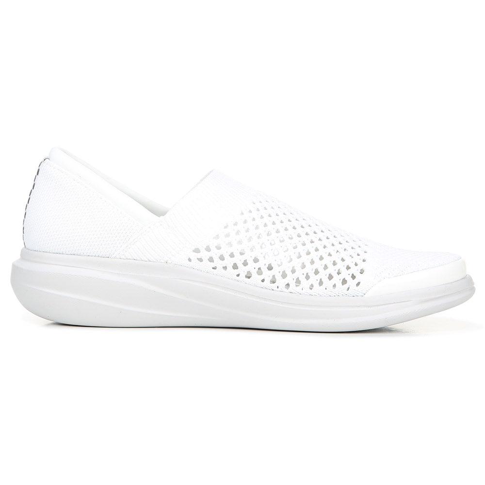Bzees Charlie Knit Slip On - White Fabric