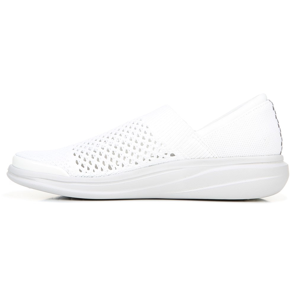 Bzees Charlie Knit Slip On - White Fabric