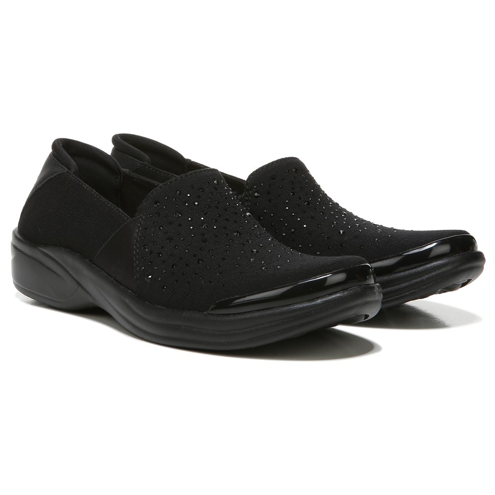 Bzees Poppyseed Slip On - Black Rhinestone  Bzees Poppyseed Slip On - Black Rhinestone
