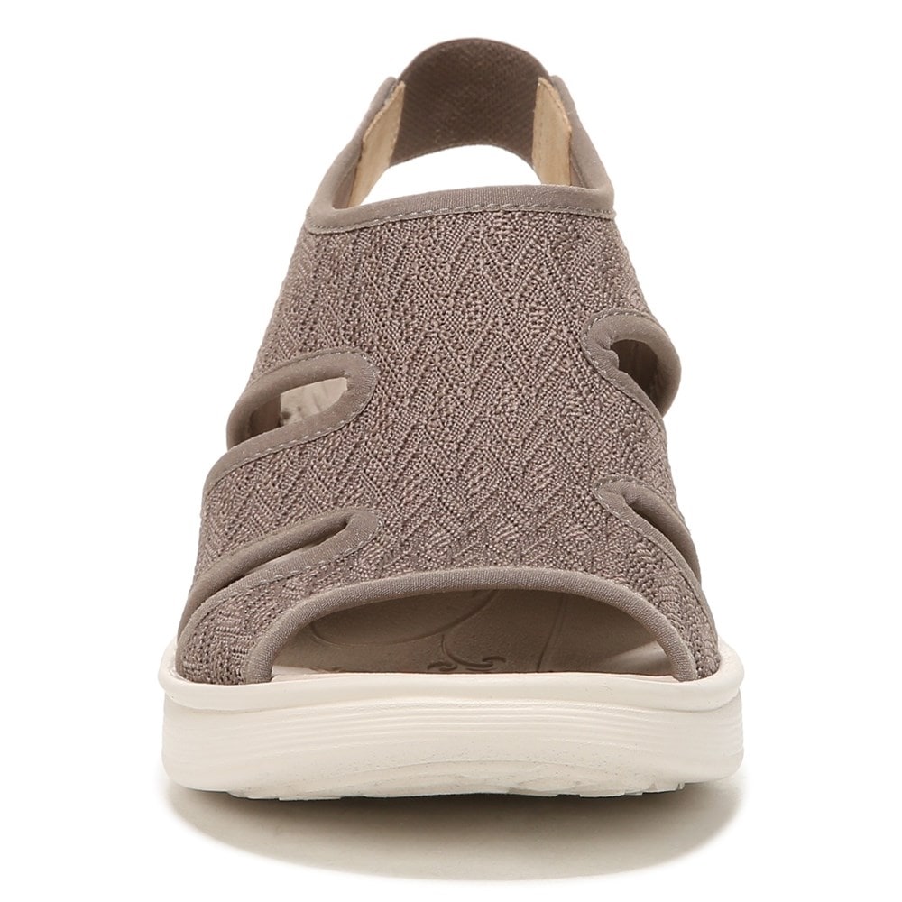 Bzees Daytona Slingback Wedge Sandal - Brown Knit  Bzees Daytona Slingback Wedge Sandal - Brown Knit