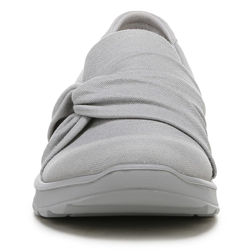 Bzees Glimmer Slip On - Silver Shimmer Fabric  Bzees Glimmer Slip On - Silver Shimmer Fabric