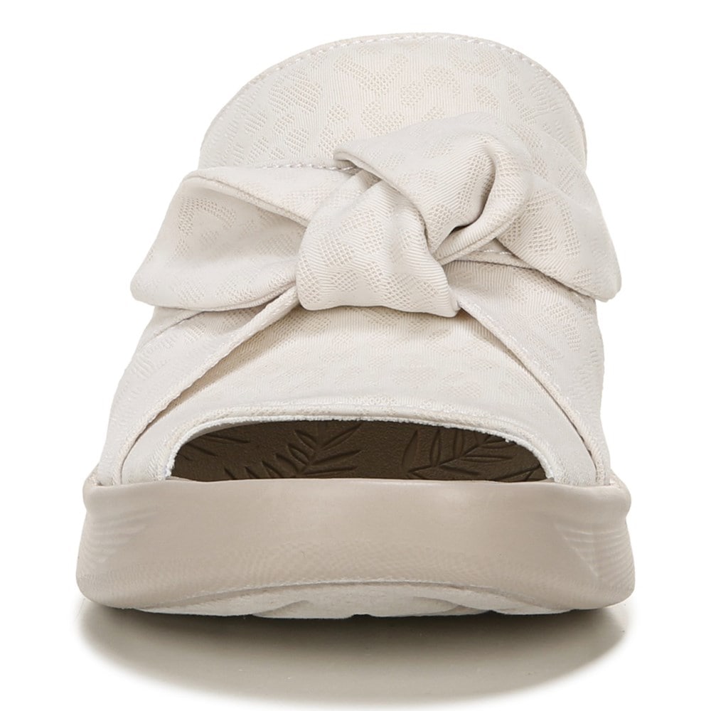 Bzees Smile Wedge Sandal - Cream Cheetah Fabric