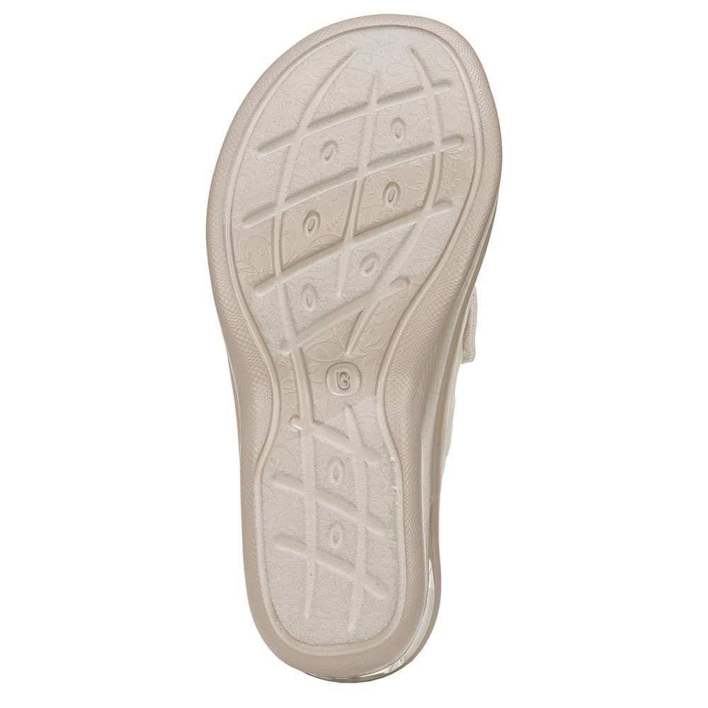 Bzees Smile Wedge Sandal - Cream Cheetah Fabric