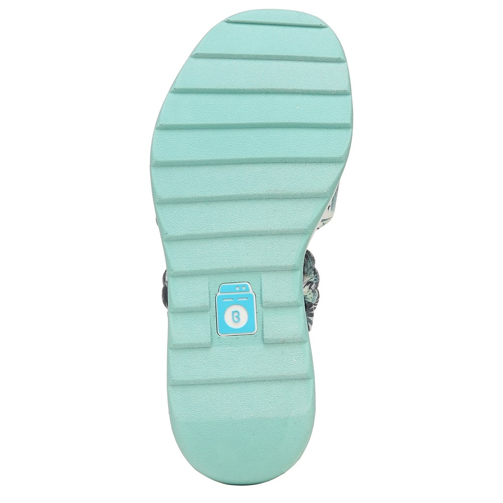 Bzees New Wave Slide Sandal - Greenleaf Fabric Bzees New Wave Slide Sandal - Greenleaf Fabric