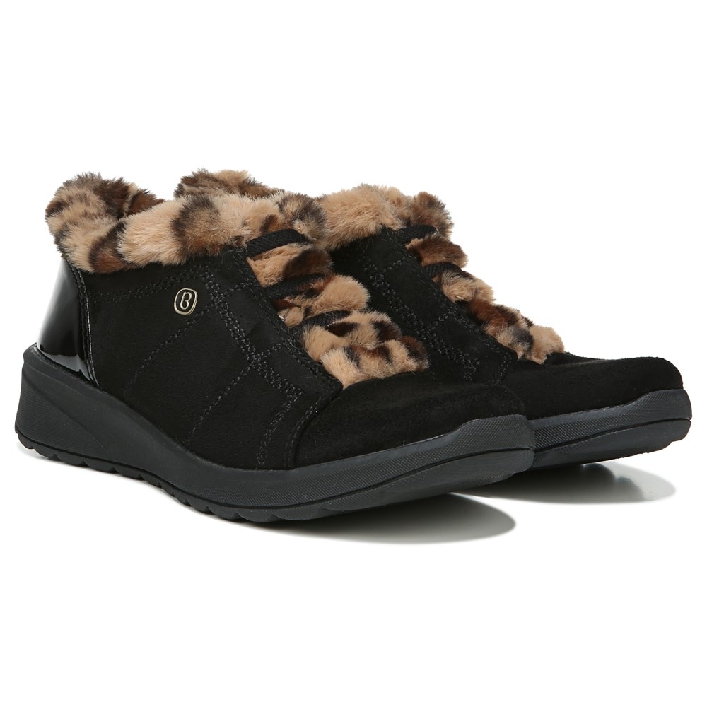 Bzees Golden Bootie - Black/Leopard Print