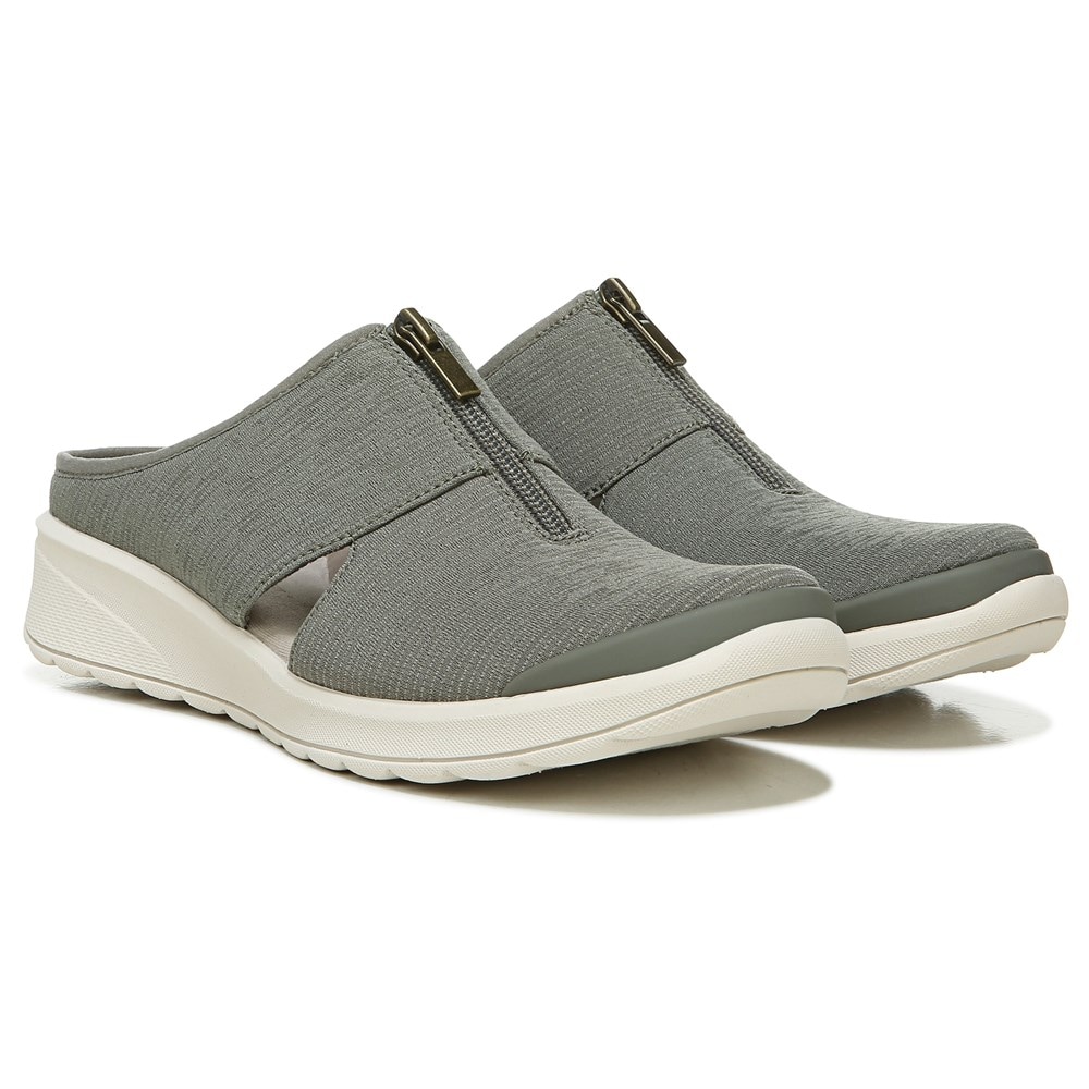 Bzees Gabby Wedge Slip On - Olive Fabric  Bzees Gabby Wedge Slip On - Olive Fabric