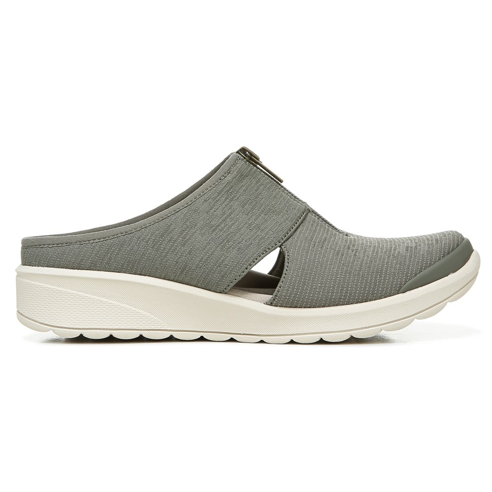 Bzees Gabby Wedge Slip On - Olive Fabric  Bzees Gabby Wedge Slip On - Olive Fabric