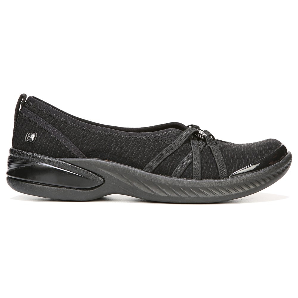 Bzees Niche Slip On - Black Mesh Fabric Bzees Niche Slip On - Black Mesh Fabric