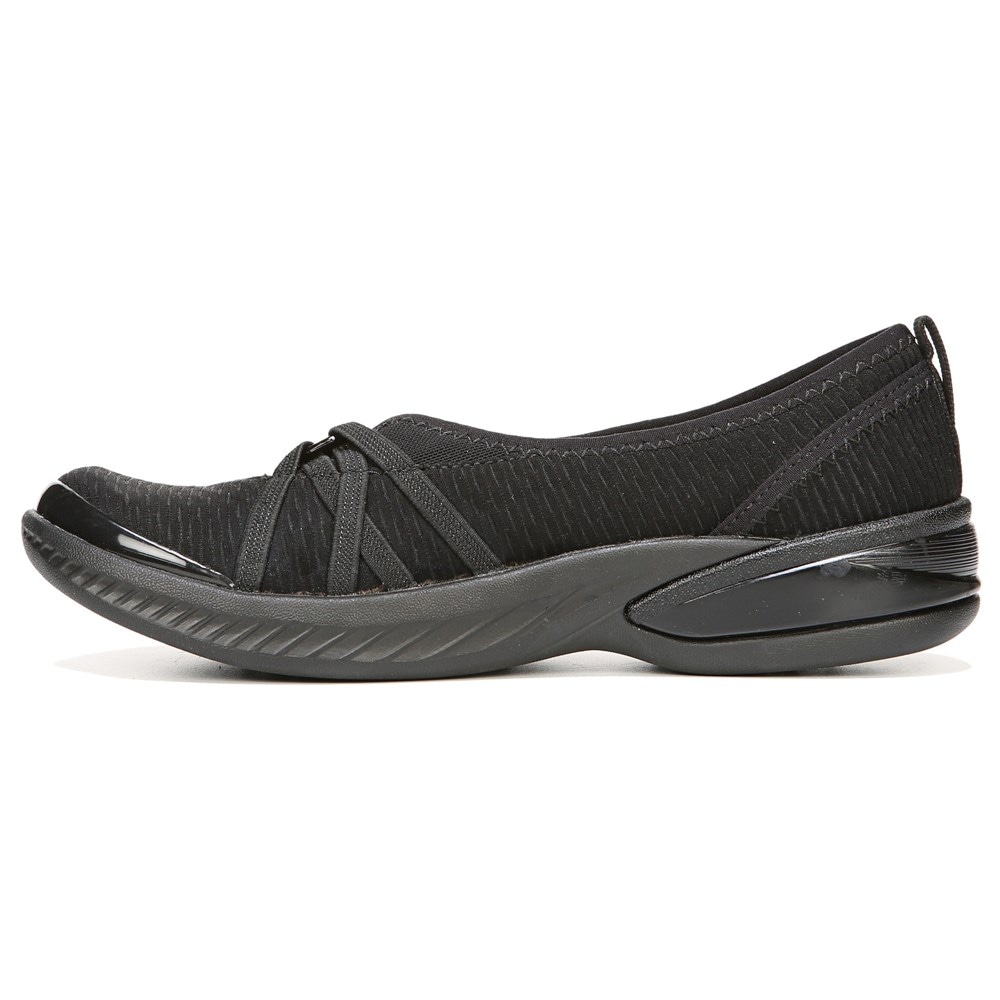 Bzees Niche Slip On - Black Mesh Fabric Bzees Niche Slip On - Black Mesh Fabric