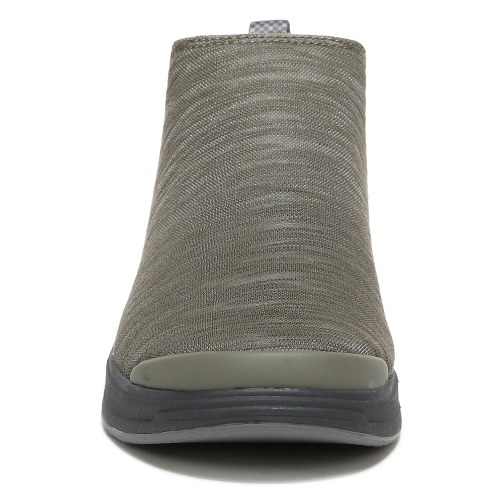 Bzees Tempo Chelsea Bootie - Olive Green Fabric Bzees Tempo Chelsea Bootie - Olive Green Fabric