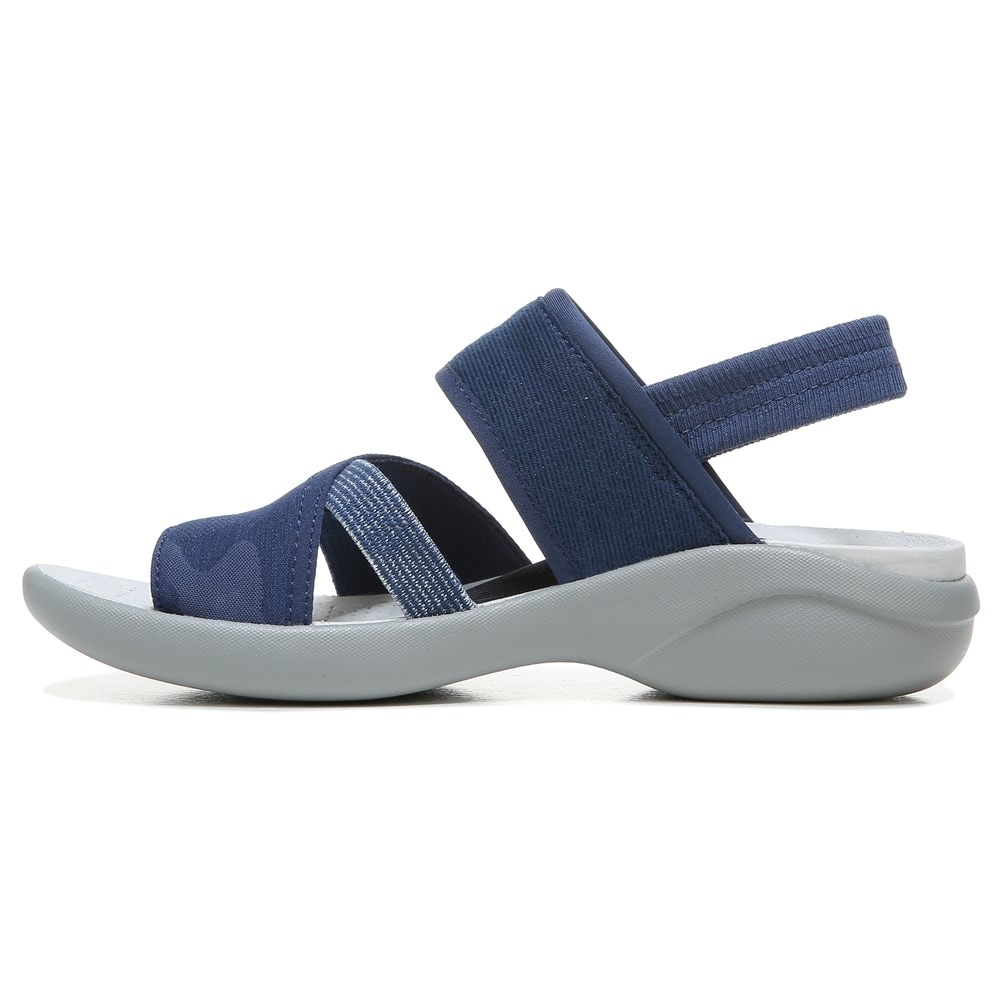 Bzees Call Me Sandal - Navy Texture Fabric Bzees Call Me Sandal - Navy Texture Fabric