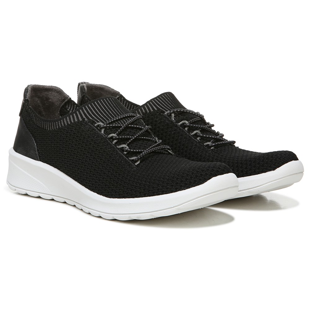 Bzees Gold Rush Slip On Sneaker - Black Knit  Bzees Gold Rush Slip On Sneaker - Black Knit