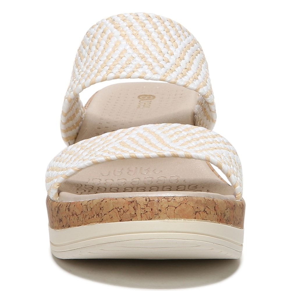 Bzees Resort Wedge Sandal - White Raffia Fabric Bzees Resort Wedge Sandal - White Raffia Fabric